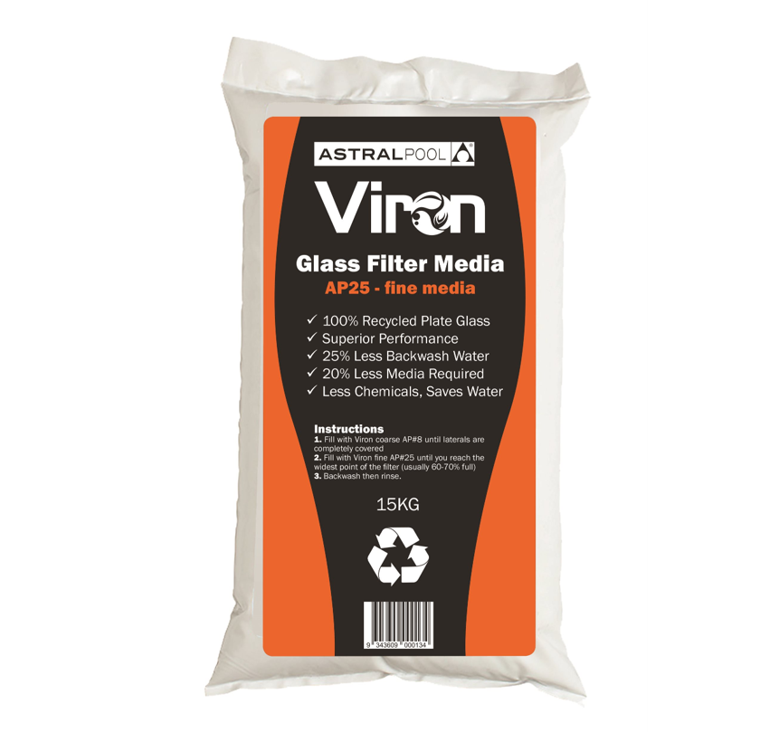 AstralPool Viron AP 25 Glass Filter Media Fine 15kg AstralPool