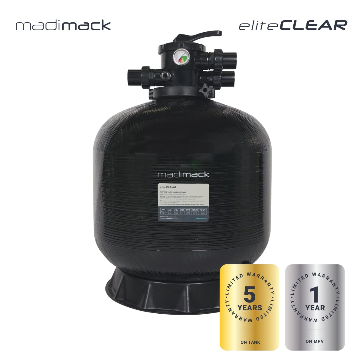 Madimack EliteCLEAR 26" Pool Filter Madimack